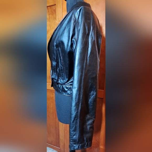 🗽Vintage WILSONS The Leather Experts 100% leather jacket. Size S - Picture 4 of 10